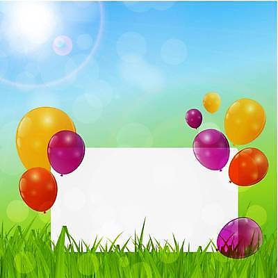 EPS 해외이미지 일러스트 프레임 사람없음 컬러풀 풍선 해외일러스트 컬러 파일형식 벡터 이미지허브