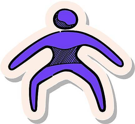 EPS 해외이미지 스티커 일러스트 사람모양 사람없음 보라색 심볼 해외일러스트 모양 컬러 파일형식 벡터 이미지허브