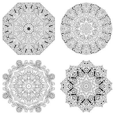 EPS 해외이미지 선 패턴 일러스트 추상 사람없음 그림 만다라 젠탱글 해외일러스트 무늬 파일형식 벡터 이미지허브