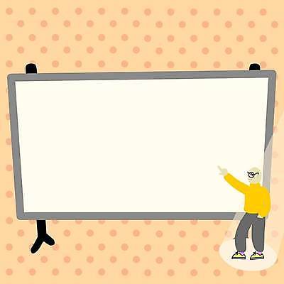 EPS 해외이미지 전신 남자 일러스트 프레임 한명 성인 사각형 물방울무늬 가리킴 주머니손 화이트보드 스포트라이트 성인남자한명만 카피스페이스 해외일러스트 도형 1 무늬 모션 사람 손짓 공백 남자한명만 성인남자만 파일형식 벡터 이미지허브