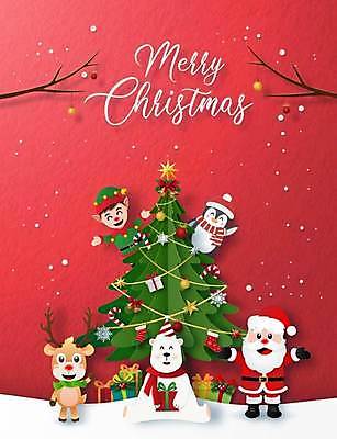 EPS 해외이미지 크리스마스 겨울 일러스트 사람없음 산타클로스 눈 페이퍼아트 산타캐릭터 해외일러스트 일러캐릭터 자연요소 캐릭터 계절 기념일 날씨 파일형식 벡터 이미지허브