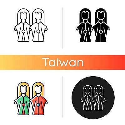 EPS 해외이미지 전통 문화 일러스트 사람없음 플랫 대만 손인형 해외일러스트 아시아 인형 파일형식 벡터 이미지허브