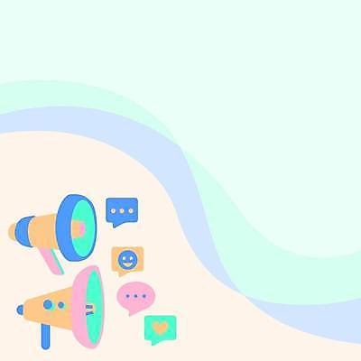 EPS 해외이미지 디자인 백그라운드 컨셉 말풍선 일러스트 비즈니스 커뮤니케이션 사람없음 세트 확성기 하트 이모티콘 카피스페이스 해외일러스트 모양 공백 파일형식 벡터 이미지허브