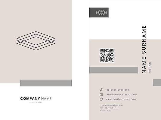 EPS 해외이미지 디자인 일러스트 비즈니스 명함 명함템플릿 사람없음 사각형 회색 QR코드 가로명함 해외일러스트 도형 템플릿 컬러 파일형식 벡터 이미지허브