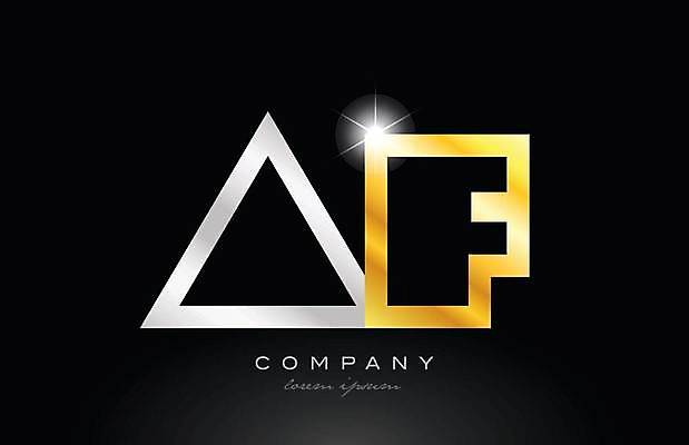EPS 해외이미지 모양 템플릿 디자인 알파벳 백그라운드 일러스트 회사 비즈니스 노란색 금속 검은색 회색 황금 은색 편지 심볼 신분 A F 엘리먼트 활자 해외일러스트 영어 컬러 재질 활자판 파일형식 벡터 이미지허브