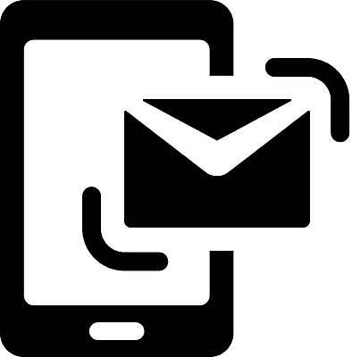 EPS 해외이미지 일러스트 모바일 봉투 메시지 알림 심볼 해외일러스트 파일형식 벡터 이미지허브