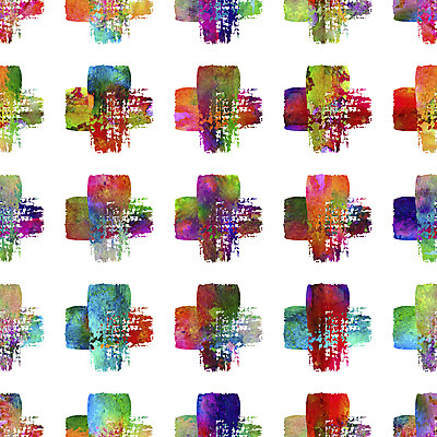 포토 JPG 해외이미지 백그라운드 패턴 붓터치 추상 사람없음 컬러풀 십자모양 해외포토 모양 컬러 무늬 십자 파일형식 이미지허브