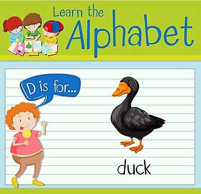 EPS 해외이미지 전신 영어 여자 남자 어린이 말풍선 일러스트 오리 막대사탕 영어교육 들기 소년 여러명 상반신 단어 학습 손들기 단어공부 어린이만 단어장 해외일러스트 문자 교육 다수 모션 조류 사탕 사람 공책 파일형식 벡터 이미지허브