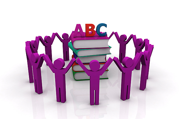 포토 JPG 해외이미지 알파벳 사람모양 실내 영어교육 사람없음 책 3D 손들기 쌓기 손잡기 블록 흰배경 교구 책더미 해외포토 모양 영어 교육 백그라운드 모션 내부 흰색 디지털합성 무더기 파일형식 이미지허브