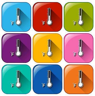 EPS 해외이미지 일러스트 버튼 사람없음 컬러풀 온도 해외일러스트 컬러 파일형식 벡터 이미지허브