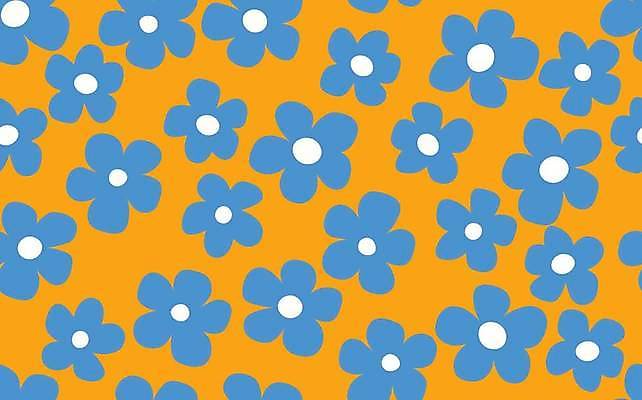 EPS 해외이미지 디자인 꽃 패턴 꽃백그라운드 일러스트 사람없음 파란색 패턴백그라운드 플라워패턴 해외일러스트 식물 컬러 백그라운드 무늬 파일형식 벡터 이미지허브