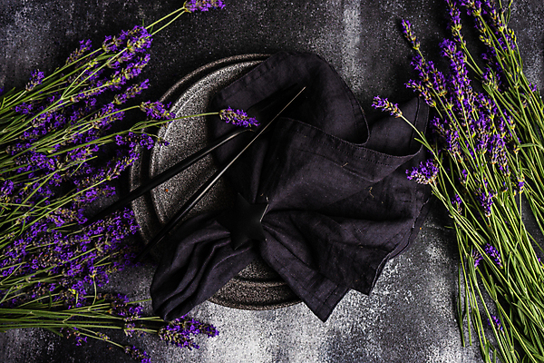 포토 JPG 해외이미지 꽃 젓가락 실내 사람없음 하이앵글 라벤더 해외포토 식물 뷰포인트 수저 내부 허브 파일형식 이미지허브