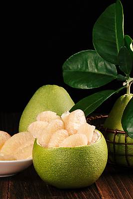 포토 JPG 해외이미지 접시 잎 실내 사람없음 바구니 껍질 자몽 담기 과일조각 해외포토 식물 식기 조각 과일 모션 내부 파일형식 이미지허브