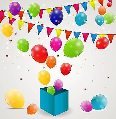 EPS 해외이미지 일러스트 사람없음 컬러풀 이벤트용품 풍선 해외일러스트 컬러 이벤트 오브젝트 파일형식 벡터 이미지허브