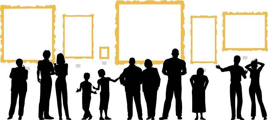 EPS 해외이미지 실루엣 어린이 일러스트 프레임 미술 사람 성인 그래픽 공백 미술관 전시회 박물관 윤곽 쇼 일반 카피스페이스 해외일러스트 문화예술 촬영기법 전시 파일형식 벡터 이미지허브