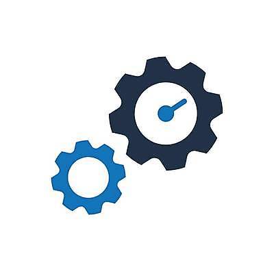 EPS 해외이미지 시계 일러스트 비즈니스 사람없음 톱니바퀴 효율 해외일러스트 컨셉 파일형식 벡터 이미지허브