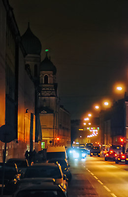 포토 JPG 해외이미지 도로 야경 가로등 사람없음 야외 빛 도시풍경 도시 러시아 상트페테르부르크 해외포토 공공시설 유럽 길 교통시설 풍경 야간 파일형식 풍경_경치 이미지허브