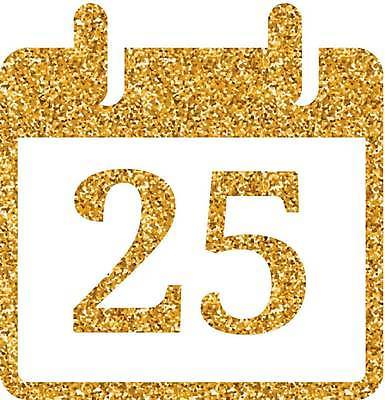 EPS 해외이미지 일러스트 사람없음 반짝임 달력 25일 금박 더스트파티클 해외일러스트 모션 날짜 파일형식 벡터 이미지허브