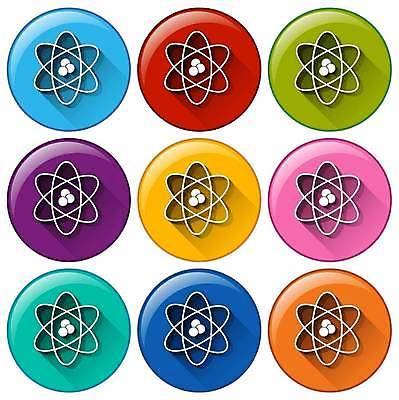 EPS 해외이미지 일러스트 사람없음 세트 컬러풀 원형 원자 공학 해외일러스트 도형 교육 컬러 파일형식 벡터 이미지허브