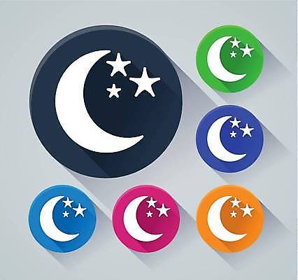 EPS 해외이미지 분홍색 오렌지 일러스트 초록색 파란색 보라색 웹 달 원형 플랫 야간 심볼 해외일러스트 자연요소 도형 컬러 인터넷 과일 파일형식 벡터 이미지허브