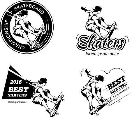 EPS 해외이미지 전신 남자 어린이 일러스트 소년 여러명 세트 라벨 잡기 스케이트보드 원형 스케이터 소년만 해외일러스트 도형 다수 모션 운동선수 프레임 사람 보드_스포츠 남자만 어린이만 파일형식 벡터 이미지허브