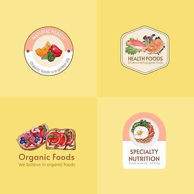 EPS 해외이미지 빵 토마토 일러스트 텍스트 딸기 호박 프레임 어류 타이포그라피 사람없음 노란색 계란 심볼 블루베리 산딸기 연어 와플 브랜딩 해외일러스트 문자 음식 컬러 채소 과일 디저트 알 수중동물 파일형식 벡터 이미지허브