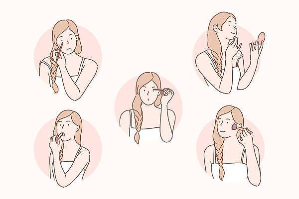 EPS 해외이미지 모델 외관 응시 여자 행복 일러스트 사람 성인 세트 연필 유행 놀람 립스틱 붓 화려 우아함 상품 만화 가루 집중 피부 만족 준비 마스카라 예술가 광택 스펀지 내추럴 돌봄 방법 스타일리스트 아이라이너 완벽 해외일러스트 시선 감정 컨셉 모션 학용품 표정 신체부위 필기구 화장품 파일형식 벡터 이미지허브