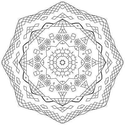 EPS 해외이미지 선 패턴 일러스트 추상 사람없음 그림 만다라 젠탱글 해외일러스트 무늬 파일형식 벡터 이미지허브