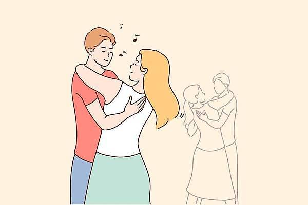 EPS 해외이미지 커플 여자 남자 음표 일러스트 함께함 사랑 여러명 상반신 성인 노란색 마주보기 춤 커플댄스 성인만 해외일러스트 기호 감정 음악 컬러 다수 컨셉 관계 모션 문화예술 사람 파일형식 벡터 이미지허브