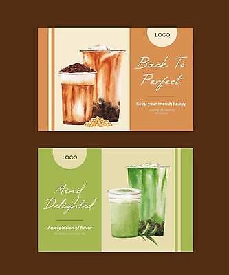 EPS 해외이미지 템플릿 일러스트 디저트 사람없음 연두색 주황색 달콤 소셜네트워크 플라스틱컵 버블티 흑당버블티 녹차버블티 해외일러스트 음료 음식 컬러 컵 초록색 맛 플라스틱 파일형식 벡터 이미지허브