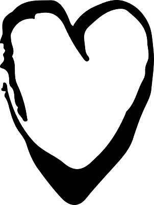 EPS 해외이미지 디자인 일러스트 붓터치 사랑 사람없음 검은색 하트 질감 심플 그런지 해외일러스트 모양 감정 컬러 파일형식 벡터 이미지허브