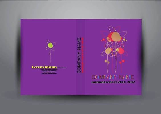 EPS 해외이미지 표지디자인 표지 꽃 북커버 일러스트 비즈니스 추상 사람없음 책 보라색 라인아트 책등 표지샘플 해외일러스트 식물 선 컬러 무늬 파일형식 벡터 이미지허브