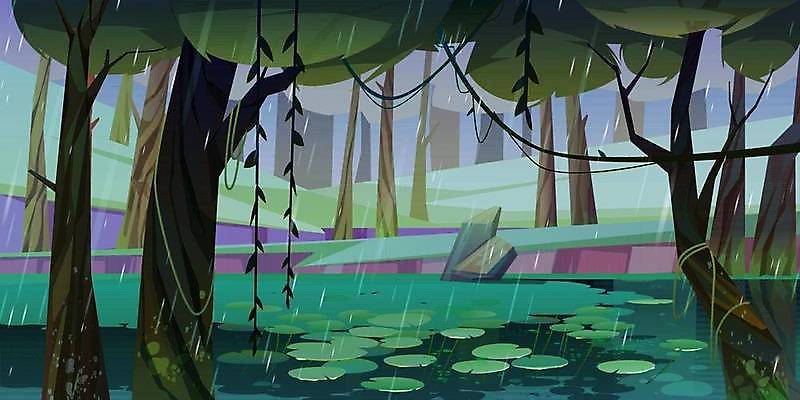 EPS 해외이미지 나무 식물 호수 백그라운드 일러스트 자연 날씨 이끼 풍경 목재 초록색 물 여름 컴퓨터 환경 게임 연못 습지 숲 백합 신비 만화 공상 마법 깊이 변소 해외일러스트 자연요소 계절 꽃 컬러 컨셉 재료 놀이 전자제품 생태계 파일형식 벡터 이미지허브