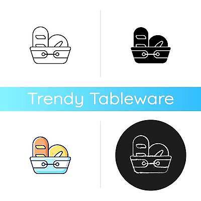 EPS 해외이미지 빵 일러스트 사람없음 바구니 플랫 해외일러스트 음식 파일형식 벡터 이미지허브