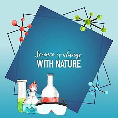 EPS 해외이미지 과학 일러스트 프레임 실험기구 실험 타이포그라피 사람없음 파란색 사각형 시험관 비커 보안경 유리관 알코올램프 해외일러스트 도형 문자 컬러 안전장비 파일형식 벡터 이미지허브