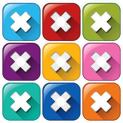 EPS 해외이미지 일러스트 버튼 사람없음 컬러풀 반창고 해외일러스트 컬러 의료용품 파일형식 벡터 이미지허브