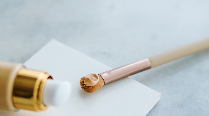 포토 JPG 해외이미지 종이 사람없음 화장품 메이크업브러쉬 비비크림 파운데이션 목업 해외포토 뷰티 붓 파일형식 이미지허브