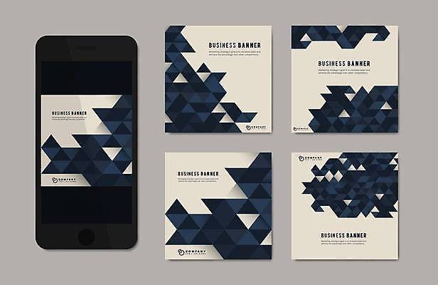 EPS 해외이미지 디자인 배너 일러스트 비즈니스 모바일 추상 사람없음 그래픽 세트 지오메트릭 해외일러스트 무늬 파일형식 벡터 이미지허브