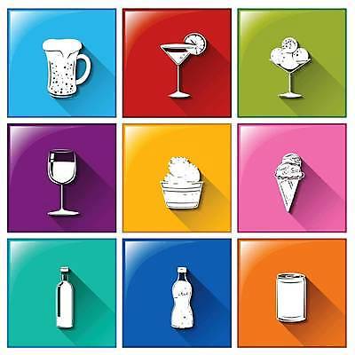 EPS 해외이미지 음료 일러스트 버튼 아이스크림 맥주 사람없음 컬러풀 와인 칵테일 젤라또 해외일러스트 컬러 디저트 주류 파일형식 벡터 이미지허브