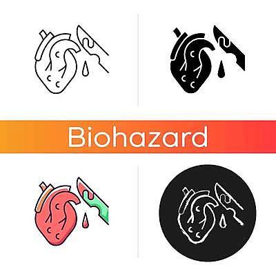 EPS 해외이미지 일러스트 안전 사람없음 혈액 오염 플랫 폐기물 위험 감염 메스 감염예방 해외일러스트 컨셉 쓰레기 사회이슈 예방 수술도구 파일형식 벡터 이미지허브