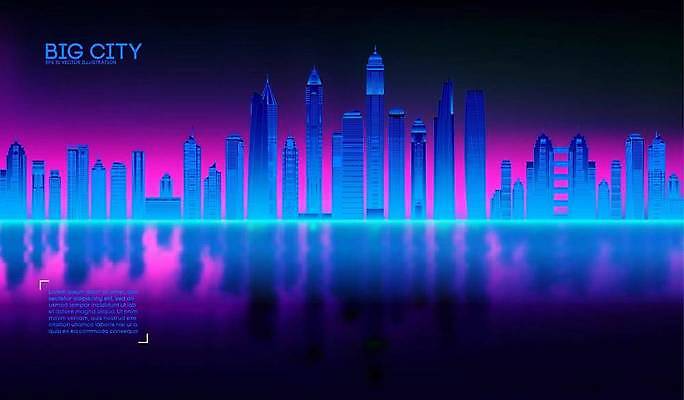 EPS 해외이미지 디자인 별 음악 백그라운드 일러스트 하늘 추상 미래 산 풍경 여름 파란색 빛 컴퓨터 도시풍경 태양 반사 파티 3D 우주 보라색 일몰 행성 수확 게임 춤 도시 만 야간 클럽 복고 디스코 전자 은하계 네온 지형 지역 80대 옛날 가상 해외일러스트 자연요소 계절 노년 컬러 컨셉 무늬 농업 놀이 문화예술 이벤트 전자제품 노을 디지털합성 파일형식 벡터 이미지허브