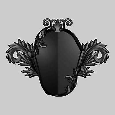 EPS 해외이미지 디자인 일러스트 사람없음 검은색 화려 배지 바로크 엘리먼트 카피스페이스 해외일러스트 컬러 컨셉 공백 파일형식 벡터 이미지허브