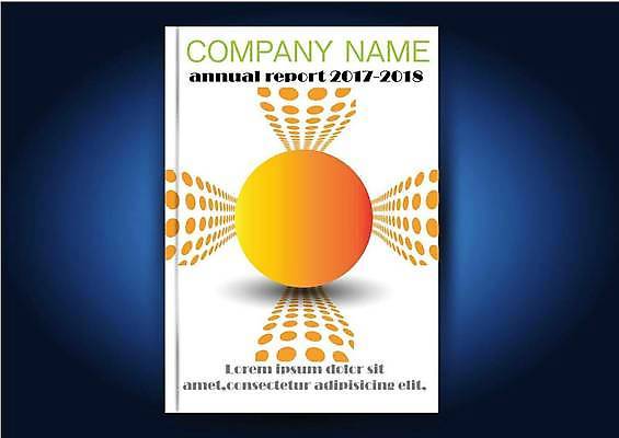 EPS 해외이미지 표지디자인 표지 북커버 일러스트 비즈니스 추상 사람없음 책 주황색 원형 표지샘플 해외일러스트 도형 컬러 무늬 파일형식 벡터 이미지허브