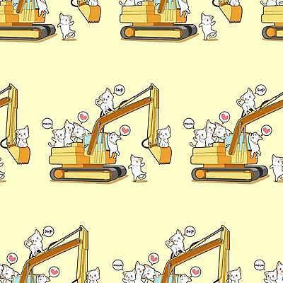 EPS 해외이미지 동물캐릭터 말풍선 패턴 여러마리 일러스트 매달리기 서기 앉기 사람없음 귀여움 고양이 패턴백그라운드 승차 다리들기 휠굴삭기 해외일러스트 일러캐릭터 동물 캐릭터 다수 백그라운드 컨셉 무늬 포유류 모션 반려동물 포크레인 파일형식 벡터 이미지허브