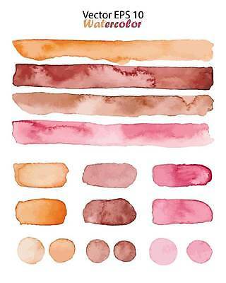 EPS 해외이미지 디자인 분홍색 백그라운드 일러스트 사람없음 세트 갈색 엘리먼트 해외일러스트 컬러 파일형식 벡터 이미지허브