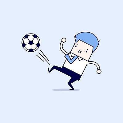 EPS 해외이미지 전신 남자 하늘색 일러스트 축구공 한명 성인 비즈니스맨 킥 비즈니스캐릭터 슛 공차기 성인남자한명만 해외일러스트 일러캐릭터 캐릭터 1 비즈니스 공 축구용품 모션 사람 파란색 직장인 남자한명만 성인남자만 파일형식 벡터 이미지허브
