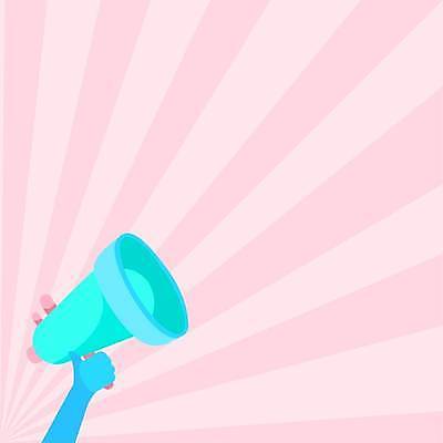 EPS 해외이미지 손 분홍색 하늘색 일러스트 들기 신체부위 확성기 외침 줄무늬 알림 직선 카피스페이스 해외일러스트 선 컬러 무늬 모션 사람 파란색 소리 공백 파일형식 벡터 이미지허브