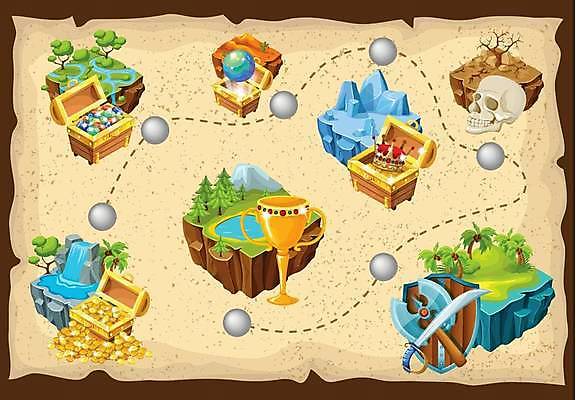 EPS 해외이미지 나무 지구 섬 일러스트 왕관 산 해골 사람없음 그래픽 폭포 사막 게임 칼 트로피 오브젝트 빙하 소재 위치 방패 보물상자 보물 보물지도 양날도끼 엘리먼트 해외일러스트 식물 지도 자연 놀이 뼈 상_우승 파일형식 벡터 이미지허브