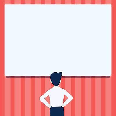 EPS 해외이미지 남자 분홍색 허리손 백그라운드 일러스트 프레임 한명 서기 성인 공백 비즈니스맨 플랫 성인남자한명만 카피스페이스 해외일러스트 1 컬러 포즈 비즈니스 모션 사람 직장인 남자한명만 성인남자만 파일형식 벡터 이미지허브