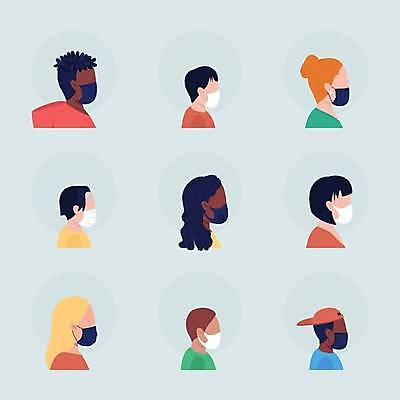 EPS 해외이미지 클립아트 모델 템플릿 캐릭터 디자인 얼굴 백그라운드 일러스트 가면 사람 그래픽 세트 머리 수술 호흡기관 플랫 만화 수집 예방 땀 심플 팩 애니메이션 알레르기 고립 다국적 소셜 목업 아바타 사용자 미니멀 해외일러스트 일러캐릭터 신체부위 화장품 장기 질병 파일형식 벡터 신체 의학 뷰티 이미지허브